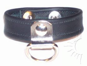 Leather Cockring With D-Ring