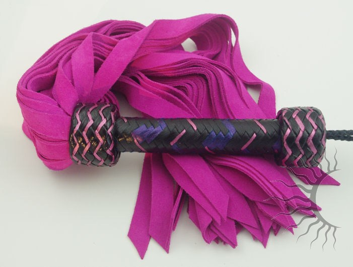 Pink Suede Fall Flogger - Click Image to Close