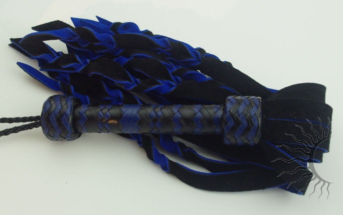 Blue Suede Woven Flogger