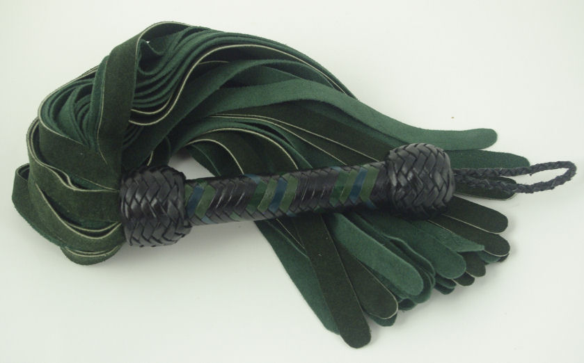 Green Suede Flogger