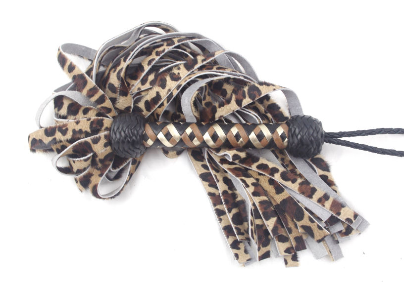 Leopard Pattern Hair-on Cowhide - Click Image to Close