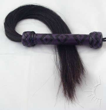 Horse Hair with Purple Squares Handle