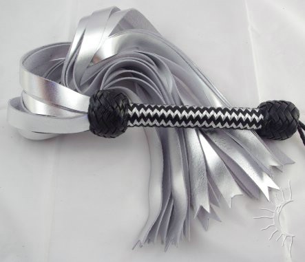 Silver Metallic Chap - Click Image to Close