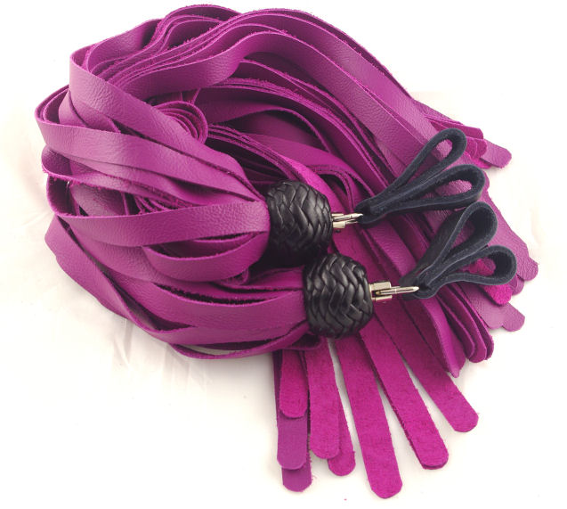 Pink Garment Finger floggers - Click Image to Close
