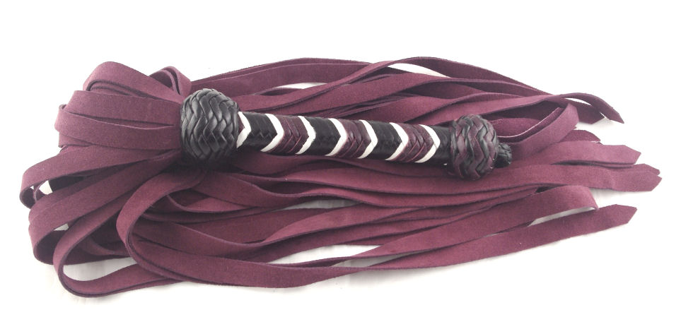 Plum Suede Flogger - Click Image to Close