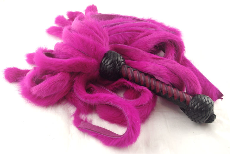 Pink Rabbit Suede Flogger - Click Image to Close