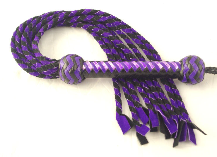 Purple Suede Cat Flogger - Click Image to Close