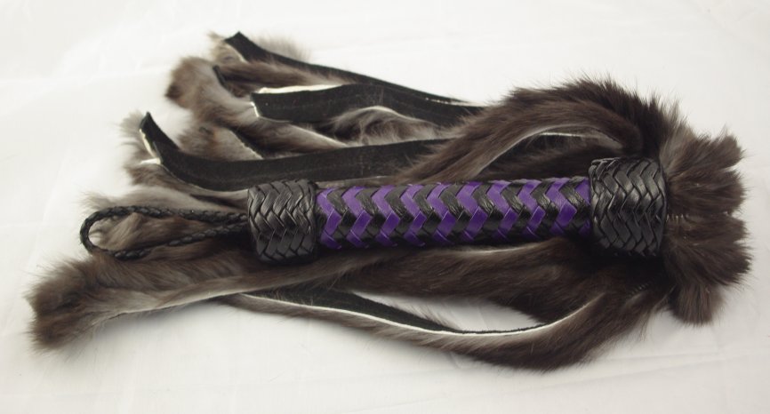 Rabbit and Suede - Purple Handle - Click Image to Close