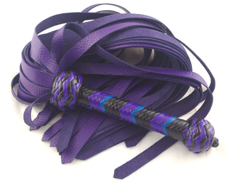 Light chap/heavy Garment Flat Purple Fall Flogger - Click Image to Close