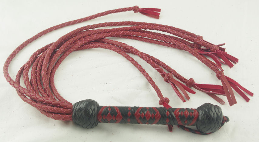 Red Garment Cat Flogger - Click Image to Close