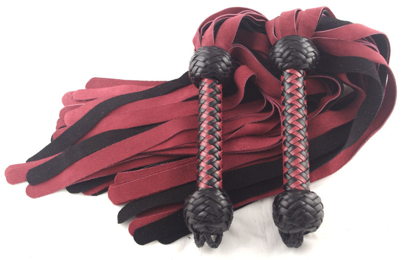 Red and Black Matching Suede flat Fall Floggers