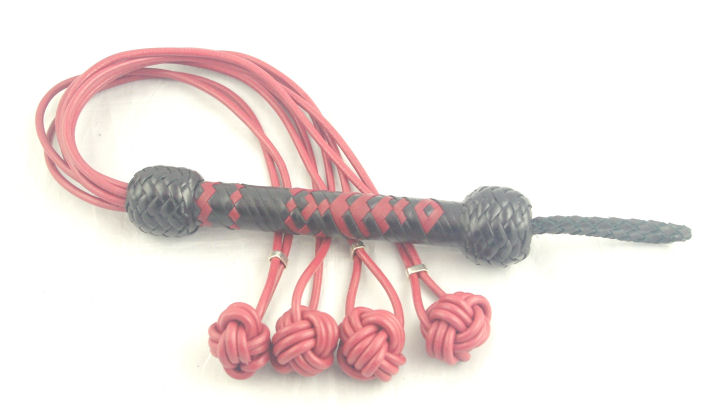 Red Fist Knot Flogger