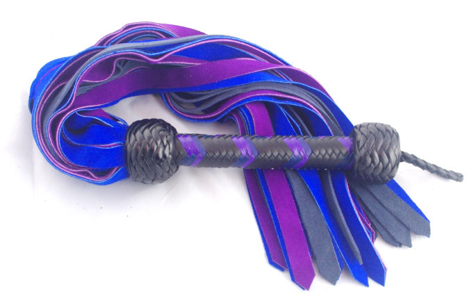 Purple and Blue Suede Flogger