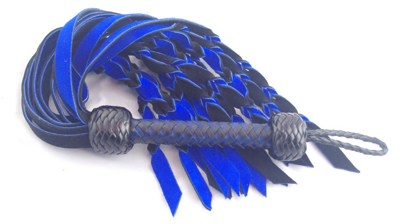 Blue and Black Inside out Flogger - Click Image to Close
