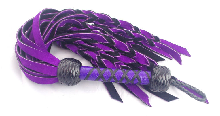 Black and Purple Inside out Flogger