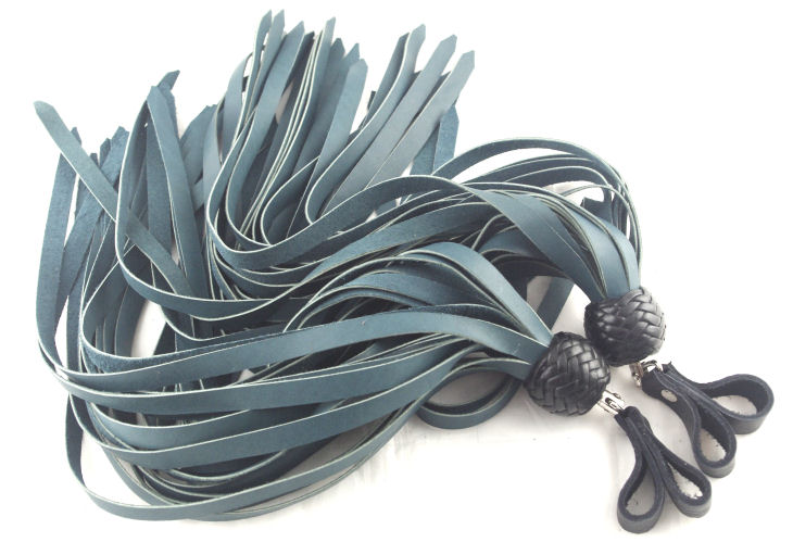 Turquoise Chap Finger Flogger - Click Image to Close