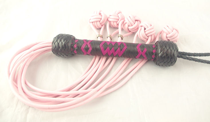 Pink Ball End Flogger - Click Image to Close