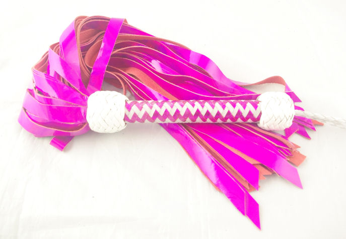 Metallic Pink Flogger - Click Image to Close