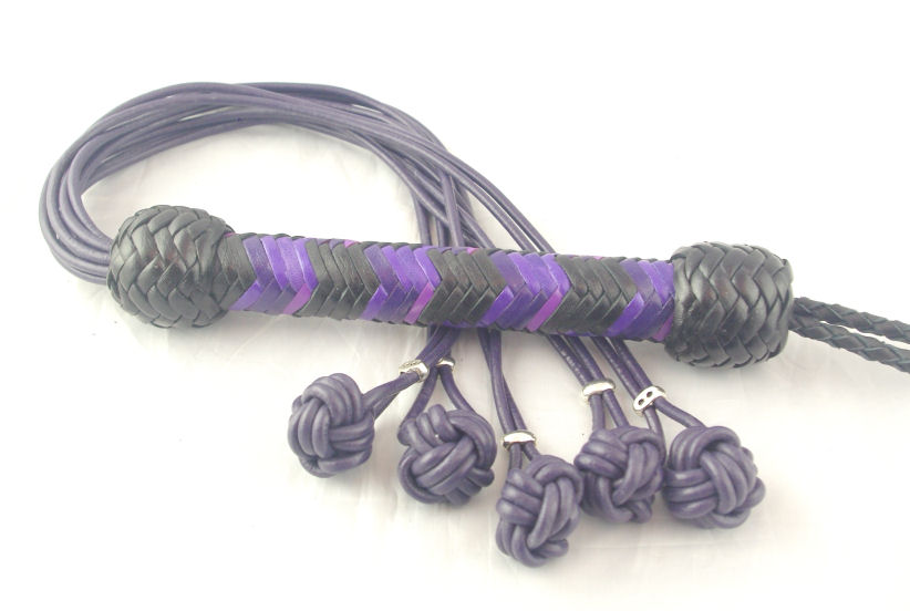 Purple Ball end Flogger - Click Image to Close