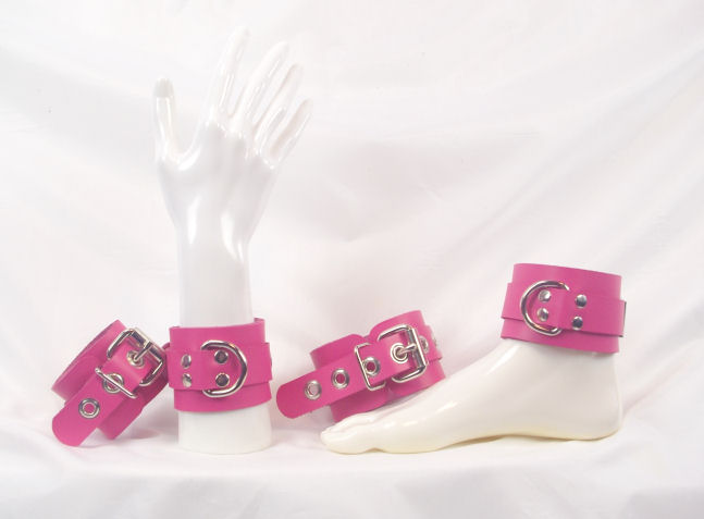 Pink Roller Buckle Restraint Set - Click Image to Close