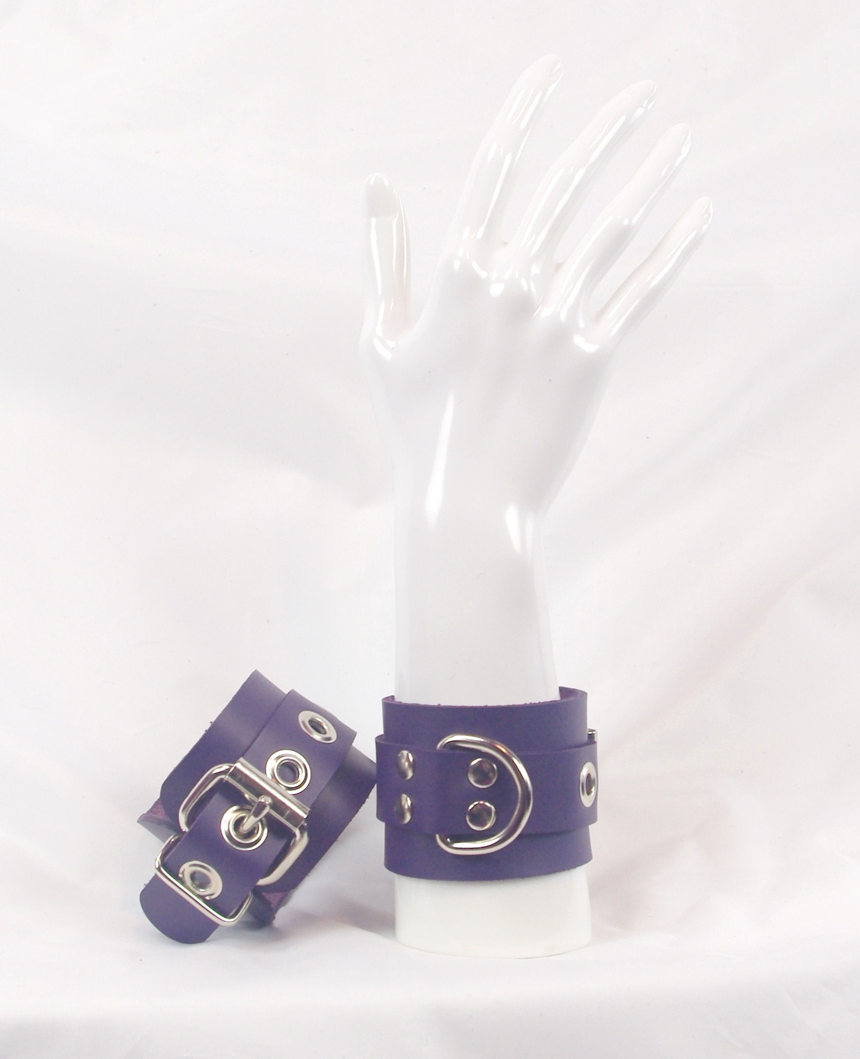 Purple Roller Buckle Wrist Restraints - Click Image to Close