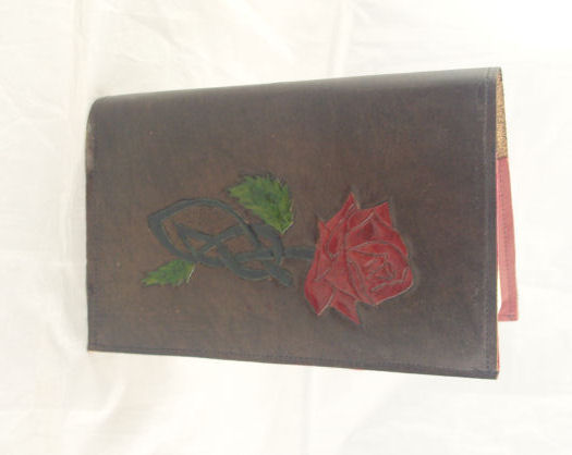 Tooled Leather Rose Journal Cover