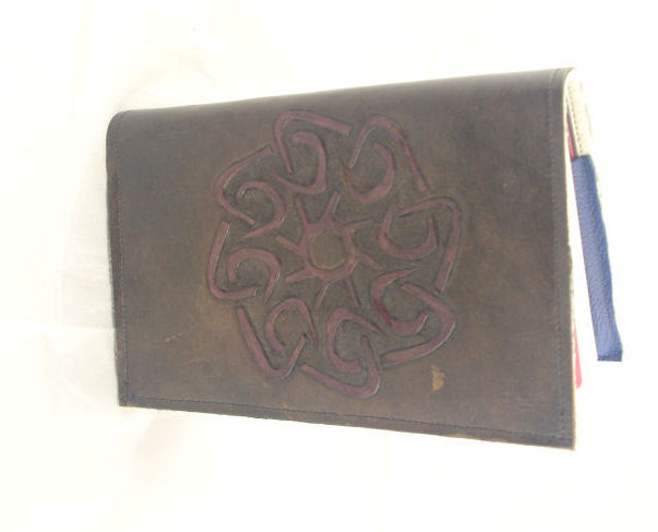 Tribal Tooled Leather Journal - Click Image to Close