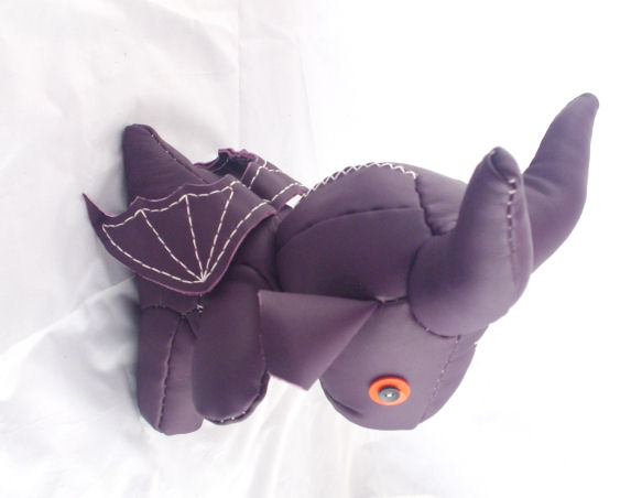 Puple Leather Baphomet Stuffie - Click Image to Close